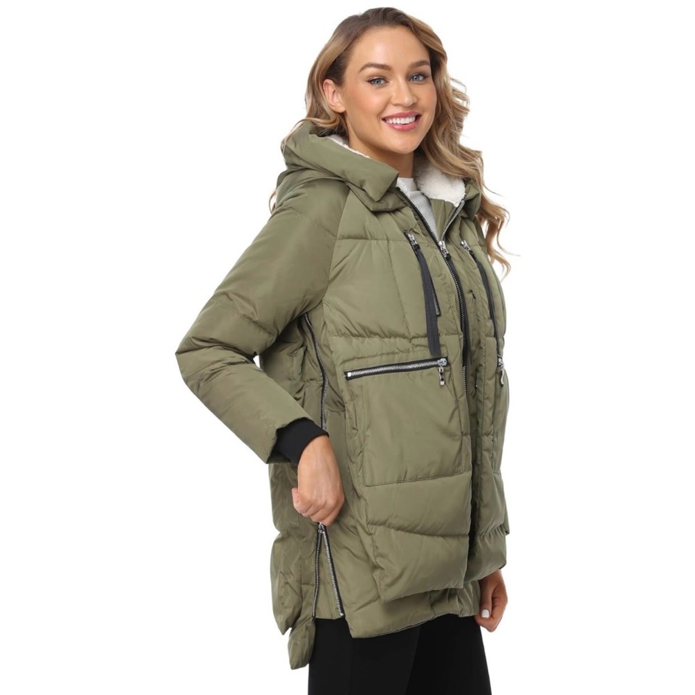 Orolay | Women's Thickened Down Jacket in army green - Picture 3 of 10
